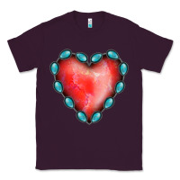 Plum Gemstone Red Heart Classic Tee - Jasminsmagicworld