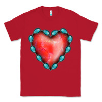 Red Gemstone Red Heart Classic Tee - Jasminsmagicworld