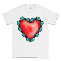 White Gemstone Red Heart Classic Tee - Jasminsmagicworld