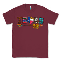 Burgundy texas with arrow and sunflowers Classic Tee - Artiststas