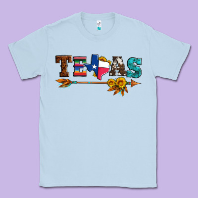 Texas With Arrow And Sunflowers Classic Tee Designed By Artiststas