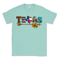 Seafoam texas with arrow and sunflowers Classic Tee - Artiststas