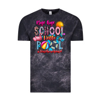 Cloud Black Bye Bye School Hello Pool Teacher  Squad Vintage Tee - CowhideDigitalArt
