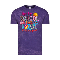 Cloud Purple Bye Bye School Hello Pool Teacher  Squad Vintage Tee - CowhideDigitalArt