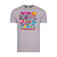 Vintage Zinc Bye Bye School Hello Pool Teacher  Squad Vintage Tee - CowhideDigitalArt