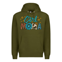 Army Green girl mama Premium Hoodie - Artiststas