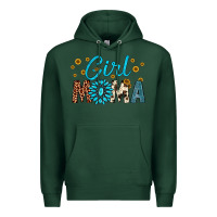 Sports Green girl mama Premium Hoodie - Artiststas