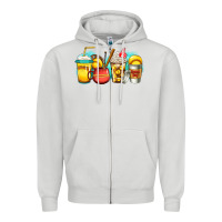 Dove Grey softball coffee Zipper Hoodie - Jasminsmagicworld