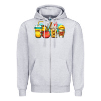 Heather Grey softball coffee Zipper Hoodie - Jasminsmagicworld