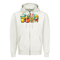 Oatmeal Heather softball coffee Zipper Hoodie - Jasminsmagicworld