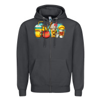 Smoke softball coffee Zipper Hoodie - Jasminsmagicworld
