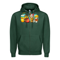 Sports Green softball coffee Zipper Hoodie - Jasminsmagicworld