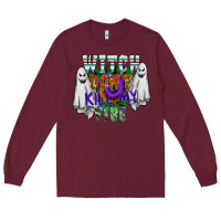 Burgundy witch dont kill my vibe Long Sleeve Tee - SublimationCraftShop