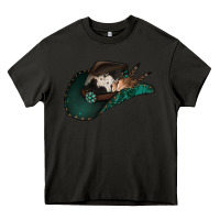 Asphalt cowhide flowers cowboy hat Heavy Core Tee - Jasminsmagicworld