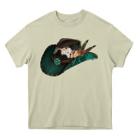 Mossy cowhide flowers cowboy hat Heavy Core Tee - Jasminsmagicworld