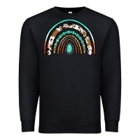 Black blessed western rainbow Premium Sweatshirt - Jasminsmagicworld