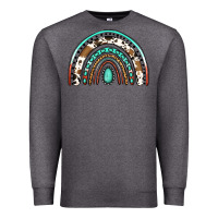 Charcoal Heather blessed western rainbow Premium Sweatshirt - Jasminsmagicworld