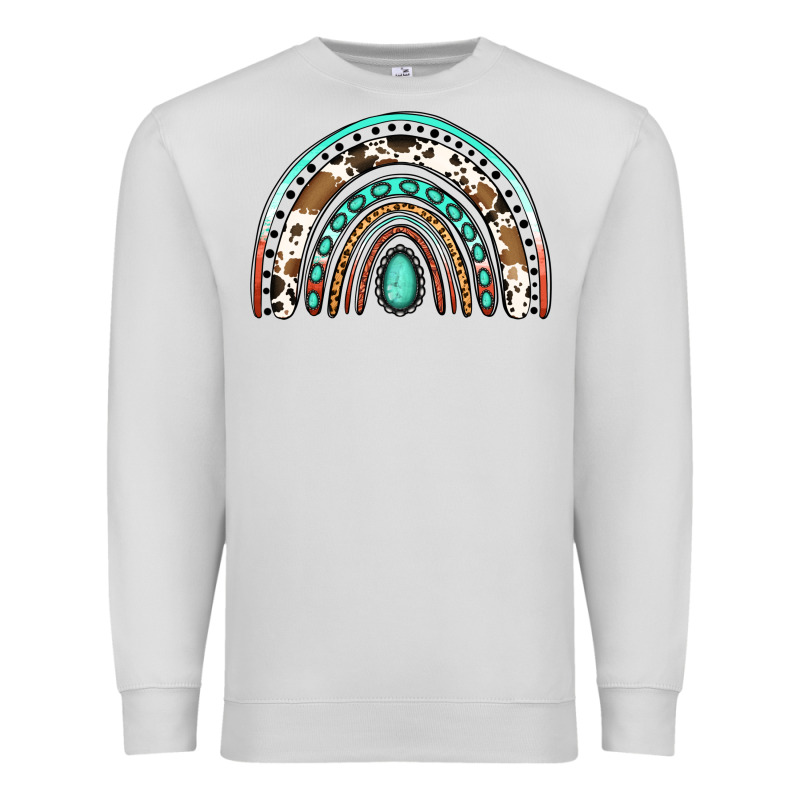 Blessed Western Rainbow Premium Sweatshirt by Jasminsmagicworld | Teevron