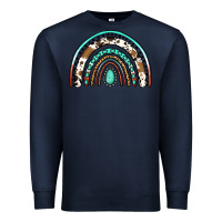 Navy blessed western rainbow Premium Sweatshirt - Jasminsmagicworld