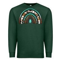 Sports Green blessed western rainbow Premium Sweatshirt - Jasminsmagicworld
