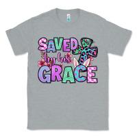 Heather Grey Easter Day Saved by his grace Classic Tee - OliviaCreatesArt