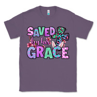 Lavender Easter Day Saved by his grace Classic Tee - OliviaCreatesArt