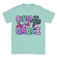 Seafoam Easter Day Saved by his grace Classic Tee - OliviaCreatesArt