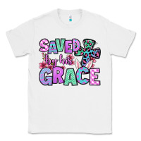 White Easter Day Saved by his grace Classic Tee - OliviaCreatesArt
