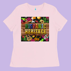 Hispanic Heritage Tumbler Ladies Tee Designed By Bundleandbundleshop