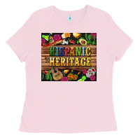 Bubblegum Pink hispanic heritage tumbler Ladies Tee - BundleAndBundleShop
