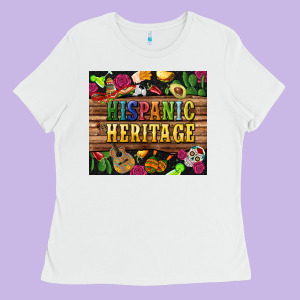 Hispanic Heritage Tumbler Ladies Tee Designed By Bundleandbundleshop