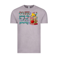 Vintage Zinc Coffee Gives Me Teacher Powers Vintage Tee - CowhideDigitalArt