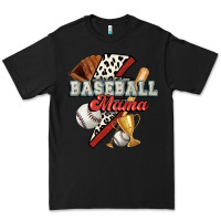 Black baseball mama Premium Tee - FaDigitalArtStudio