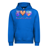 Cobalt Peace Love Dental Urban Hoodie - Jasminsmagicworld