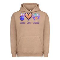 Pigment Burro Peace Love Dental Urban Hoodie - Jasminsmagicworld