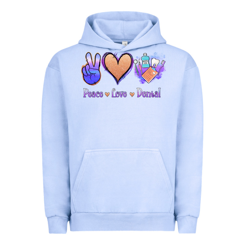 Peace Love Dental Urban Hoodie by Jasminsmagicworld | Teevron