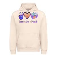 Sandshell Peace Love Dental Urban Hoodie - Jasminsmagicworld