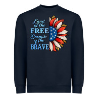Navy patriotic sunflower no background Heavyweight Sweatshirt - Jasminsmagicworld