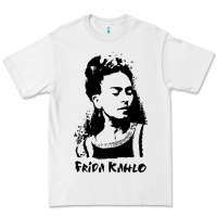 White frida kahlo Premium Tee - DesigneFamous