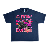 Navy Valentine Day Urban Heavy Tee - CowhideDigitalArt