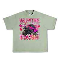 Oil Green Valentine Day Urban Heavy Tee - CowhideDigitalArt