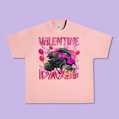 Valentine Day Urban Heavy Tee Designed By Cowhidedigitalart