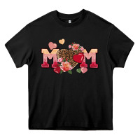 Black Valentine's Day mom Heavy Core Tee - FaDigitalArtStudio