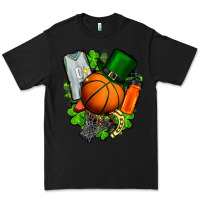 Black St. Patrick's Day Basketball Premium Tee - FaDigitalArtStudio