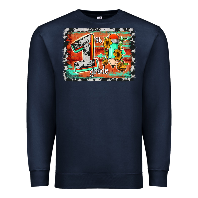 Western Back To School 1st Grade Premium Sweatshirt by Jasminsmagicworld | Teevron