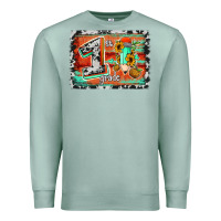 Seafoam western back to school 1st grade Premium Sweatshirt - Jasminsmagicworld