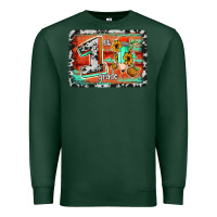 Sports Green western back to school 1st grade Premium Sweatshirt - Jasminsmagicworld