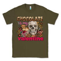 Army Green Skull chocolate is my Valentine Classic Tee - FaDigitalArtStudio