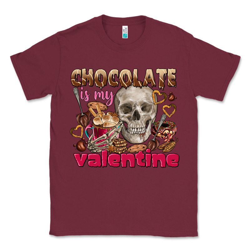Skull Chocolate Is My Valentine Classic Tee by FaDigitalArtStudio | Teevron
