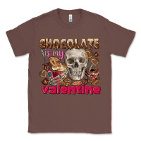 Chestnut Skull chocolate is my Valentine Classic Tee - FaDigitalArtStudio